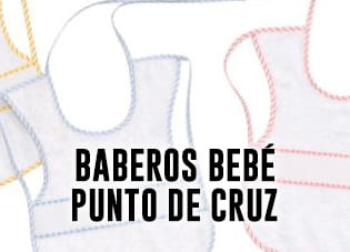 Baberos Bebé Punto De Cruz