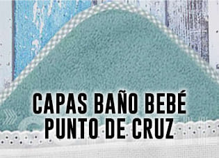 Capas Baño Bebé Punto De Cruz